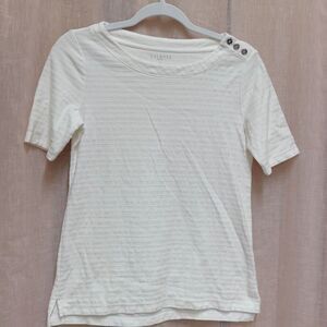 Talbots white shirt womens size petite casual summer fall preppy cottage core